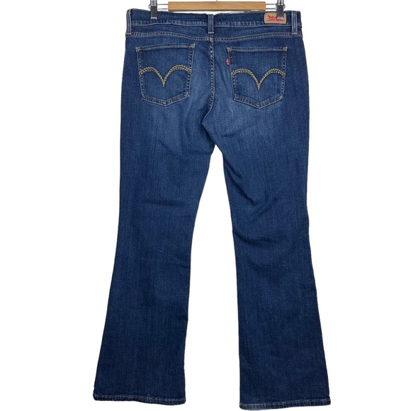 Levi’s 524 Y2K Too Superlow Bootcut Flare Rare Dark Wash Vintage Low Rise Jeans - Picture 4 of 13